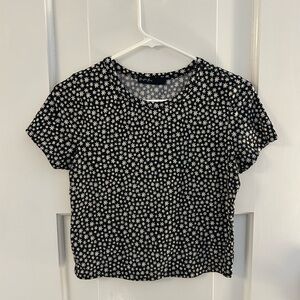 Y2K Whimsigoth Fairycore Daisy Print Women's Top